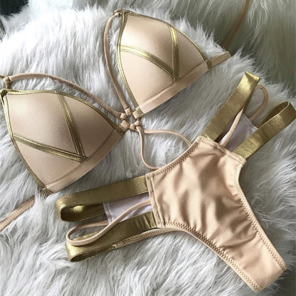 The Bronze — Editorial Animal-Print Bikini Set by Siren's Boutique