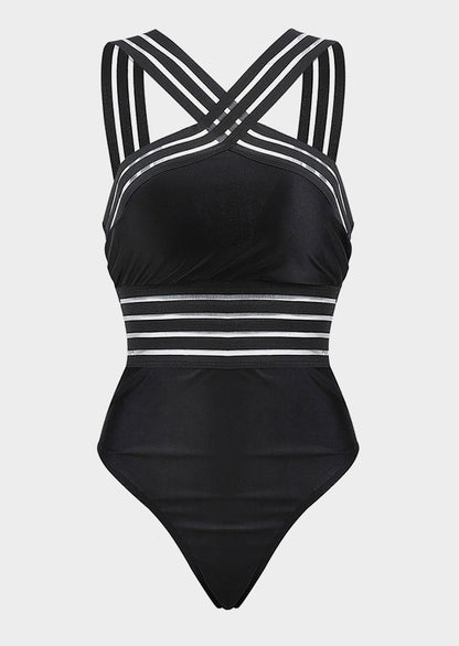 The Spot — Leopard Print High-Waist One-Piece Swimsuit by Siren's Boutique