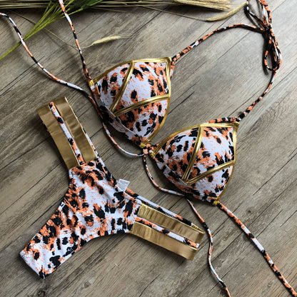 The Bronze — Editorial Animal-Print Bikini Set by Siren's Boutique