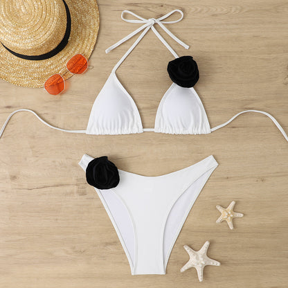 The Lattice — Lace-Up Triangle Bikini by Siren's Boutique