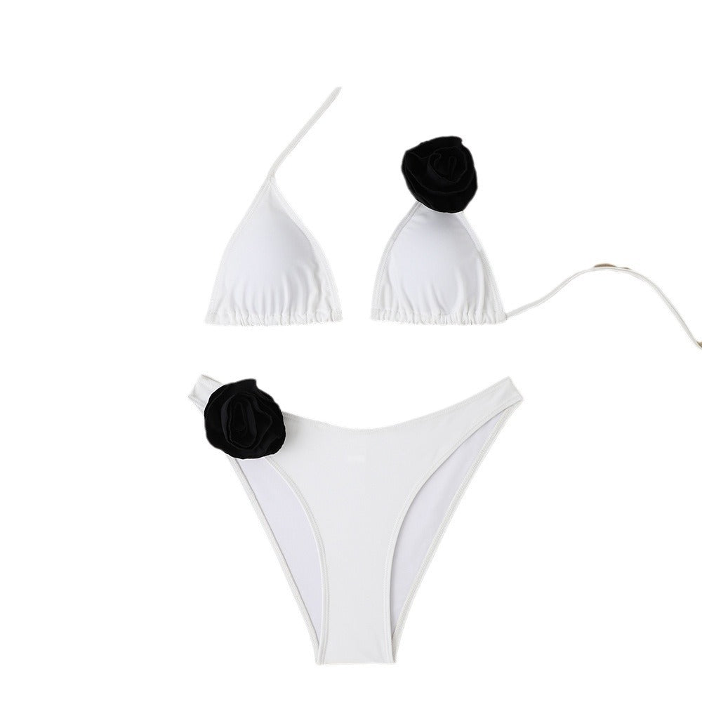 The Lattice — Lace-Up Triangle Bikini by Siren's Boutique
