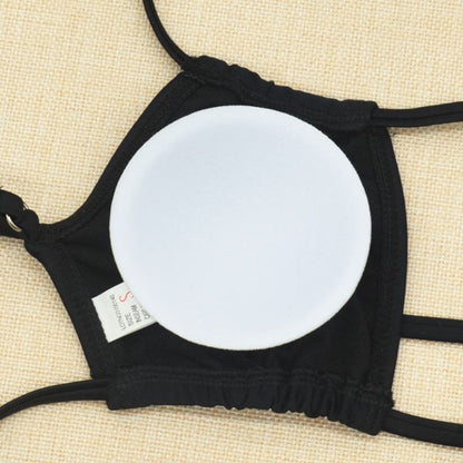 The Tidal — Black Sculpted Halter Bikini Set by Siren's Boutique