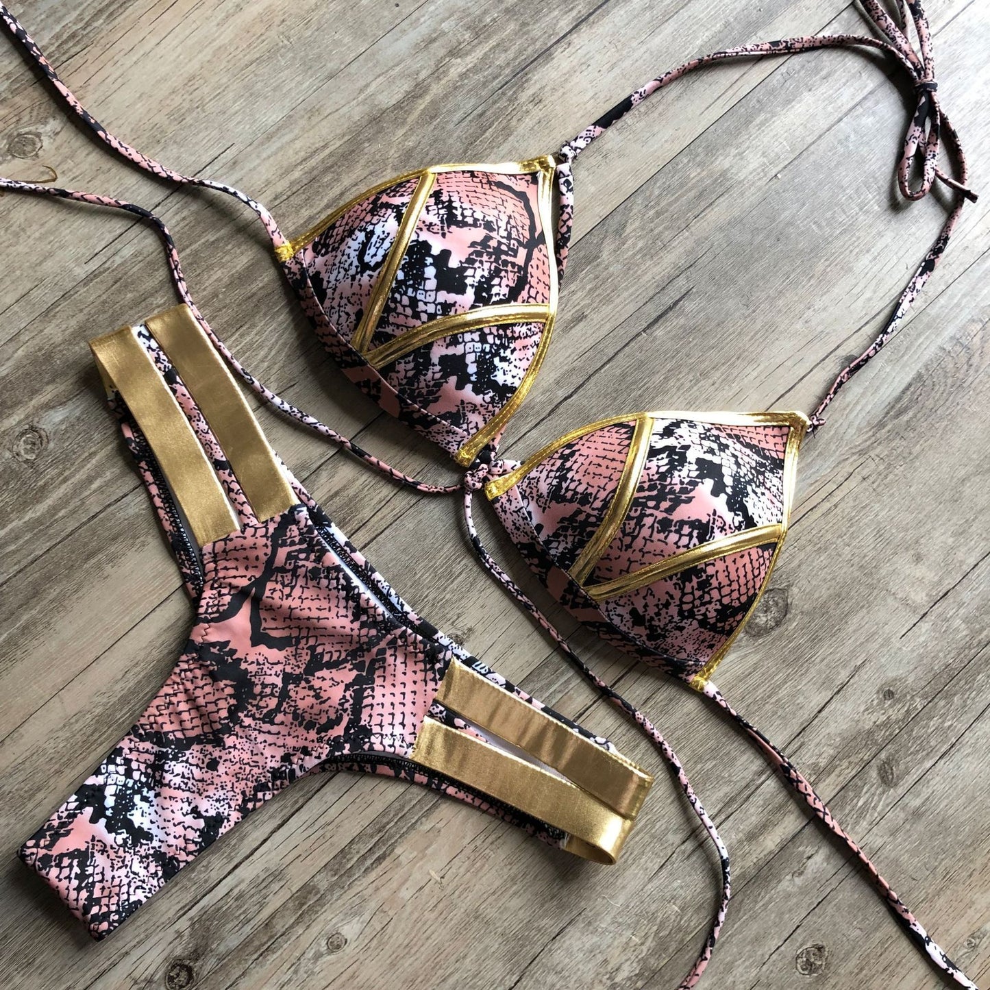 The Bronze — Editorial Animal-Print Bikini Set by Siren's Boutique