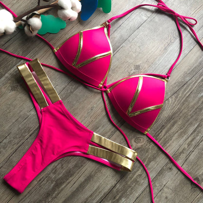 The Bronze — Editorial Animal-Print Bikini Set by Siren's Boutique
