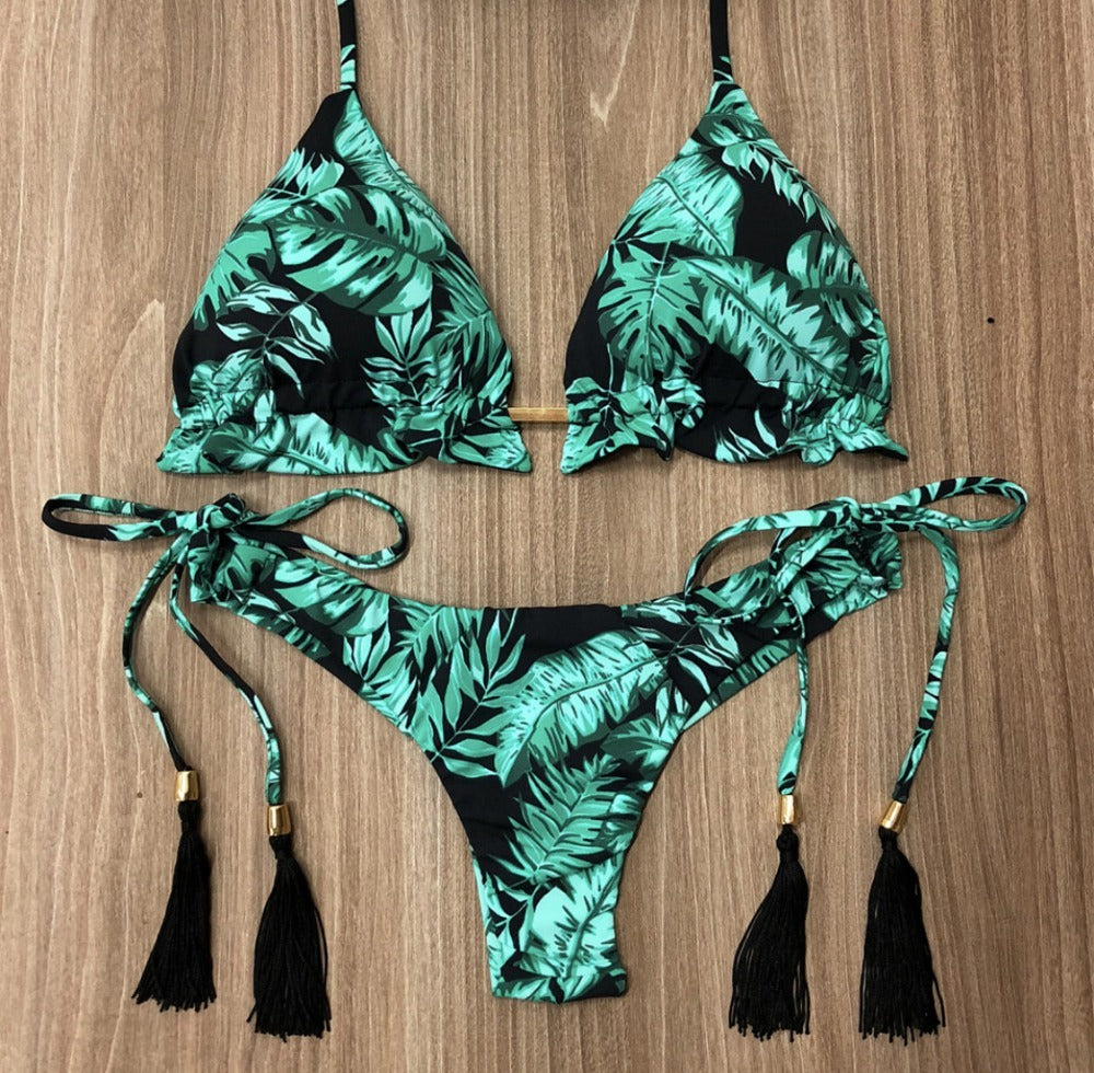 The Floral — Floral-Print Bikini Set by Siren's Boutique