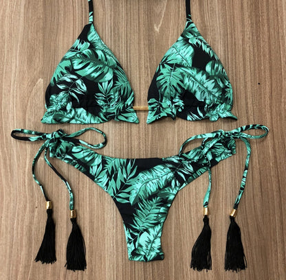 The Floral — Floral-Print Bikini Set by Siren's Boutique