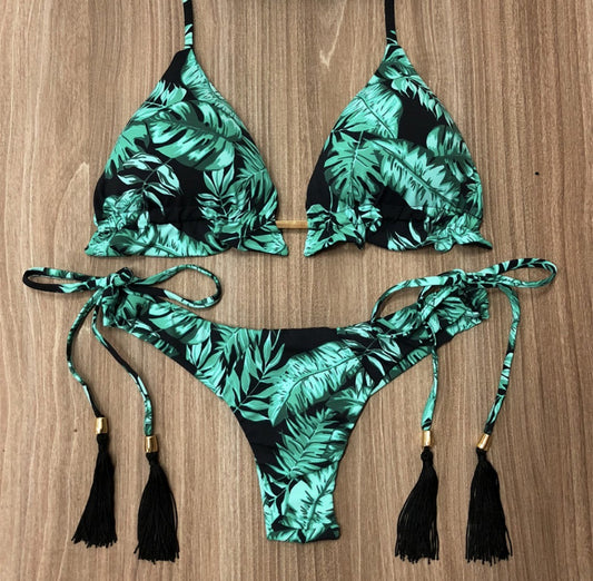 The Floral — Floral-Print Bikini Set by Siren's Boutique