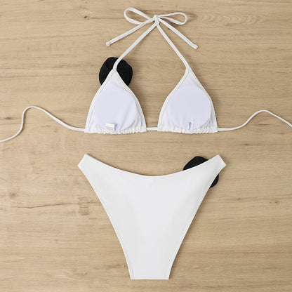 The Lattice — Lace-Up Triangle Bikini by Siren's Boutique